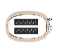 Sogo Retro Vintage acero INOX y esmalte (Beige, Tostadora 850W)