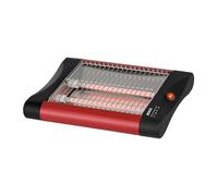 SOGO Tostadora Horizontal para Pan y Bollería 300W - Tostadora Pan Plana con Resistencias de Cuarzo y Temporizador de 5 Minutos - Bandeja Extraíble para Migas e Indicador luminoso