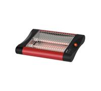 SOGO Tostadora Horizontal para Pan y Bollería 300W - Tostadora Pan Plana con Resistencias de Cuarzo y Temporizador de 5 Minutos - Bandeja Extraíble para Migas e Indicador luminoso