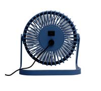 SOGO 21401 Ventilador De Sobremesa Mini Para Escritorio USB, ligero y silencioso, Diámetro 5” (12cm), Distancia 40 cm, 2W (Azul Maíno)