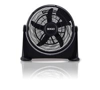 SOGO Ventilador de Box 16" 40cm con Motor 80W Silencioso - De Alta on 3 Velocidades y 5 Aspas - Rejilla Giratoria Multidireccional para Máxima Circulación de Aire en Hogar y Oficina