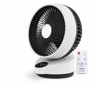 SOGO Ventilador de Mesa Silencioso con Mando a Distancia y Temporizador 12H - Ventilador Sobremesa 50W con Oscilación 90° y 3 Modos - Ventilador Potente para Hogar y Oficina
