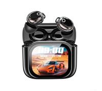 Sogoluat Auriculares inalámbricos con traductor de idiomas AI, bloqueo de ruido, 144 idiomas en tiempo real, audio HD con altavoz de 6 cm, tiempo de espera de 60 días, ajuste ergonómico (AI negro)