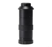 Sogoluat Lente ajustable del zoom del soporte del CS para el microscopio industrial, lente de cámara monocular de alta resolución con relación 6.5:1, diseño de aleación resistente al desgaste (8X-130X