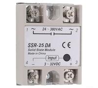 Sogoluat SSR25DA Relé de estado sólido monofásico 25A con voltaje de control 3 32V DC para conmutación eficiente de cargas de CA de hasta 24380V CA en uso comercial