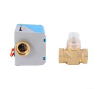 Sogoluat Válvula solenoide eléctrica bidireccional - Cuerpo de latón DN15-DN32 para sistemas HVAC, protección IP40 de respuesta rápida 5S/10s, compatible con actuadores Johnson (DN20)