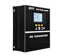 SOGTICPS Regulador de carga solar 100A 12V 24V 36V 48V pantalla LCD batería regulador inteligente con entrada máxima de 100V doble USB para baterías de plomo-ácido/litio