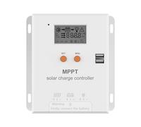 SOGTICPS Regulador de carga solar MPPT de 20 A, 12 V/24 V, compensación de temperatura de la batería, panel solar, máximo entrada PV, 75 VDC, se puede utilizar con baterías AGM, gel, inmersión y litio