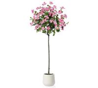 SOGUYI Trillium Artificial, Planta Artificial de 150 cm con Tronco de Madera Natural y Frutas Realistas para decoración del hogar y la Oficina - Plantas Artificiales Grandes para Uso en Interiores
