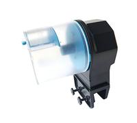 SOHIIXAA para Acuario, alimentador automático de Peces con opción Manual, Control de porciones de Alimentos Ajustable, 2 métodos de instalación, contenedores de Alimentos duales (Azul)