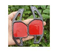 Sohini Extensión Paleta Cambio Volante con Impresión Fibra Carbono Y Levas Cambio ABS para Seat León Cupra 4F 5F MK3 MK4 Ibiza 6F Arona Ateca León ST Alhambra(For Type C Black)