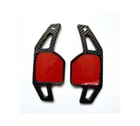 Sohini Extensión Paleta Cambio Volante con Impresión Fibra Carbono Y Levas Cambio ABS para Seat León Cupra 4F 5F MK3 MK4 Ibiza 6F Arona Ateca León ST Alhambra(Black)