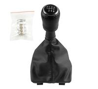 SOHINI Pomo Palanca Cambio para T6 para T7 Transporter Multivan Caravelle 2016 2017 2018 2019 2020 Perilla Palanca Cambios Polaina Funda Bota Collar Palanca Cambios(-6 Speed Case Black)