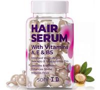 sohl-I.D. Suero capilar con vitaminas, tratamiento para hebras secas y dañadas, reduce el encrespamiento, mejora el brillo, hidratante para mechones suaves y sedosos, fórmula no grasa para resultados