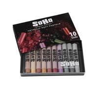 Soho Urban Artist Soft Pastels Set of 10 Iridescent MetAllic Colors V