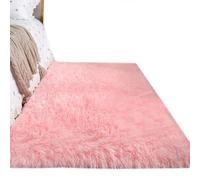 Sohodoo Alfombras Suaves for pasillos de Dormitorio, Alfombra esponjosa Antideslizante for mesita de Noche, Alfombra Peluda Larga(A,100-160cm)