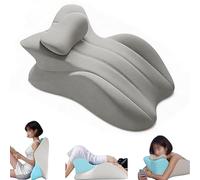 Sohodoo Almohada de cuña de Espuma viscoelástica en ángulo, cojín for Parejas, Almohada for Parejas for intimidad, Almohada Corporal de Espuma viscoelástica, se recupera después(Gris)