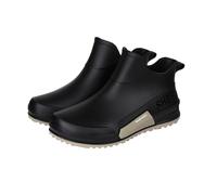 Sohodoo Botas de lluvia de goma for jardín, botines Chelsea impermeables sin cordones, suelas antideslizantes, trabajo, jardinería, pesca, canotaje y acampada(C,38)