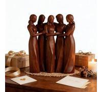 Sohodoo Estatua de Figuras de Resina de la Amistad de Las Hermanas, Estatua de la Amistad for Mujeres, celebra amistades, cumpleaños de Amigas for Mujeres, Regalo de cumpleaños for Mejores Amigas(D)