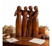 Sohodoo Estatua de Figuras de Resina de la Amistad de Las Hermanas, Estatua de la Amistad for Mujeres, celebra amistades, cumpleaños de Amigas for Mujeres, Regalo de cumpleaños for Mejores Amigas(C)