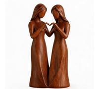 Sohodoo Estatua de Figuras de Resina de la Amistad de Las Hermanas, Estatua de la Amistad for Mujeres, celebra amistades, cumpleaños de Amigas for Mujeres, Regalo de cumpleaños for Mejores Amigas(A)