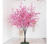 Sohodoo Faux Cherry Blossom Tree for Home Decor - Beautiful Silk Flower Artificial Plant Perfect for Office, Garden, Balcony(3.5mx3m)
