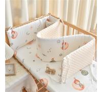 Sohodoo Forro de Malla Transpirable, Cubiertas Acolchadas for rieles y cabeceras: Protectores Laterales de Cama Esenciales for cunas y Camas de transición for niños pequeños(C,60-28cm)