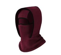 Sohodoo Pasamontañas for Deportes de Invierno Resistente al Viento: mascarilla térmica 3 en 1, Polaina for el Cuello y Gorro for Hombres y Mujeres(Burgundy)