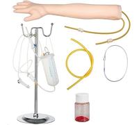 Sohodoo Pasante de educación médica Práctica de infusión de Brazo intravenoso Maniquí Modelo de Brazo de vena Modelo de venopunción Práctica estudiantil Catéter Enfermera Práctica intravenosa