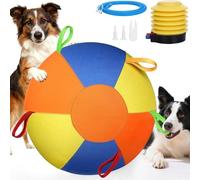 Sohodoo Pelota de pastoreo for Perros, Pelota Grande for Perros con Asas for Jugar al Aire Libre, Pelotas de Juguete de Entrenamiento indestructibles for Pastor, Pelotas(B,25cm)