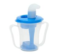 Sohodoo Tazas for Disfagia, Tener Dificultad for Tragar Previenen La Asfixia, A Prueba De Derrames De Líquido Cada Vez Sin Espesante(Blue,2pcs)