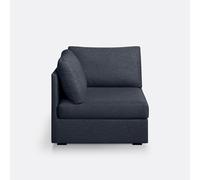 So'home Módulo de esquina, confort superior, jaspeado, Robin. Talla 1 plaza. Color Azul