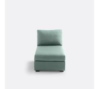 So'home Sillón sin brazos desenfundable de algodón, Robin. Talla 1 plaza. Color Verde