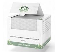 Sohum Living Toallas Faciales Desechables Ultrasuaves Para Todo Tipo De Piel, Tamaño Xl, Toallitas Desmaquillantes Y Limpiadoras Faciales, Suaves Para La Piel, 50 Unidades