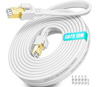 Soibke Cable Ethernet 10 metros, Cat 8 Cable Lan 10m Alta Velocidad 40Gbps