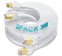 Soibke Cable Ethernet 3M 2Pcs, Cat 8 Cable de Red Alta Velocidad