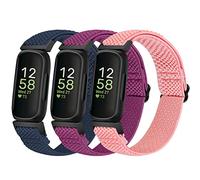 SOiiKE Pulsera compatible con Fitbit Inspire 3/Inspire 2/Inspire HR/Inspire/Ace 3/Ace 2, correa de deporte elástica ajustable flexible de repuesto, mujer hombre, nailon