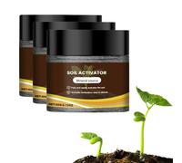 Soil Activator for Plants, Soil Pro Activator Organic Water - Soluble Soil Improvement Loosening Agent - Boost Root Development & Plant Growth for Vegetables, Flowers, Lawns, Gardens (3PC,120G)