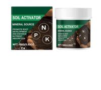Soil Activator Mineral Source - Fast-Acting Fertilizer Booster, White Smmooth Nutrient Formula, 5.5x6.5cm Bottle + 100g Net Content, Durrable Material Build High-Qualliity, For Vegetable Garden & Fl