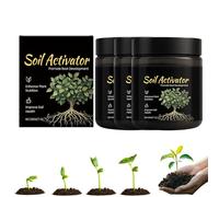Soil Pro Activator, Water Soluble Formula for Vegetables, Flowers, Houseplants, Indoor and Outdoor Plant Care (3pcs)