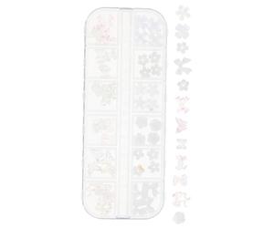 SOIMISS 1 caja Decoraciones Uñas Resina Flores Charms para Arte Uñas DIY Profesionales y Personales Duraderas Fáciles de Aplicar Hogar y Salón