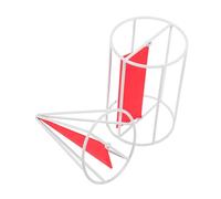 SOIMISS 1 Juego Geométricos para Enseñanza de Volumen y Área Superficial Cono y Cilindro con Marco de Metal Diseño para Clases de Matemáticas