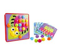 SOIMISS 1 Juego Juguetes De Placa Enchufables Juguetes De Uñas De Setas Juguetes para Juguetes De Viaje para Pequeños Rompecabezas De Clavijas para Color Aleatorio