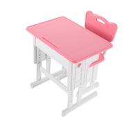 SOIMISS 1 Juego Mini Mesa y Sillas Color Rosa para Accesorios de para Estudio y Juego