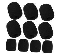 SOIMISS 10 Fundas de Esponja para Micrófonos Protección Antiviento, Compatibles Micrófonos de Auriculares y Lapel para Podcasts E Interviews