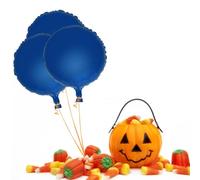 SOIMISS 10 Globos de Aluminio Redondos de 18 Pulgadas Color Azul para Cumpleaños y Compromiso, Rellenable Aire o Helio, Material Mylar Foil
