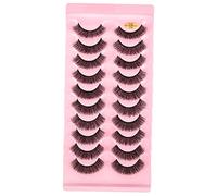 SOIMISS 10 Pares Pestañas Postizas Rizadas Naturales Largas Pestañas Postizas De Maquillaje Para Niñas Completas Para Maquillaje