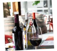 SOIMISS 10 piezas Taponador de Botellas Vidrio Transparente Reutilizables Cierre Hermético para Vino y Cerveza Preserva y Original