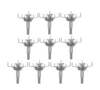 SOIMISS 10 Puntas de Flecha de Acero Inoxidable Roscadas para Menor y Tiro al Aire Libre Perfil Aerodinámico Diseño Compatible Tradicionales y Recurvos Color Plateado Set de 10 Piezas