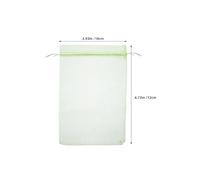 SOIMISS 100 Bolsas Reutilizables de Malla para Fruta con Cordón Ajustable 12X10 CM Verde Protección para Árboles Frutales y Cultivo Jardín Bolsas para Verduras y Productos Agrícolas